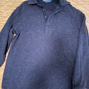 Ralph Lauren Dark Navy Long-Sleeve Polo Sweater